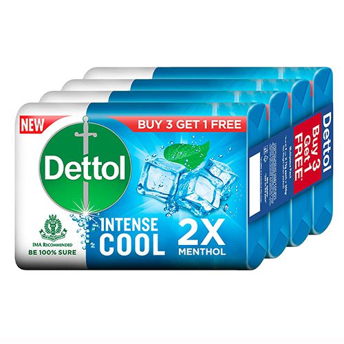 Dettol Intense Cool Soap / டெட்டால் 75g , ( Buy 3 Get 1 Free )