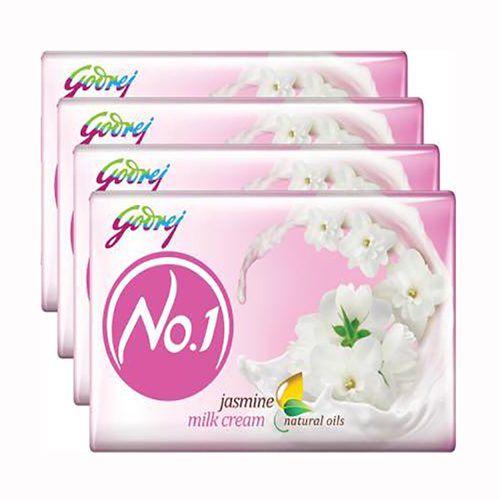 Godrej No.1 Soap – Jasmine Milk Cream 45g , ( Pack of 4 )