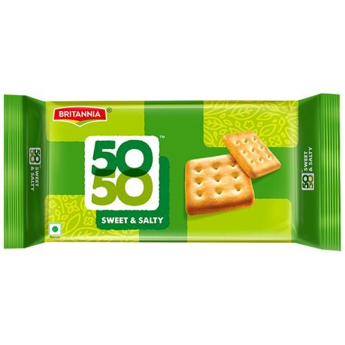 Britannia 50-50 Sweet & Salty Biscuits / பிரிட்டானியா 50-50 பிஸ்கட் 76g