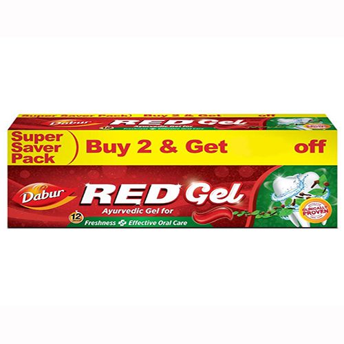 Dabur – Red Gel Toothpaste ( 2 × 150g ) 300g