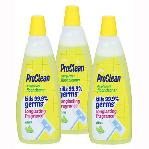 Godrej ProClean Disinfectant Floor Cleaner – Citrus 500ml, (Buy 2 Get 1 Free)