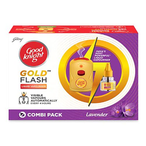 Good knight Gold Flash Mosquito Repellent Machine + Liquid – Lavender 45ml