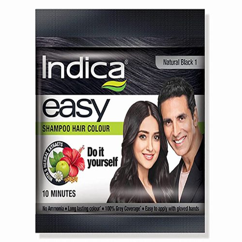 Indica Easy Shampoo Hair Color – Natural Black 5g