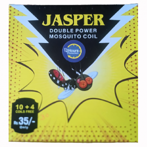 Jasper Double Power Mosquito Coil, 1 Box (Pcs-14)