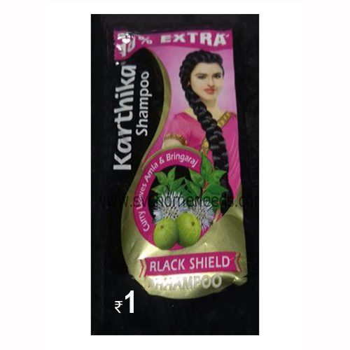 Karthika Black sheild shampoo Rs-1, 1s (Pcs-20)