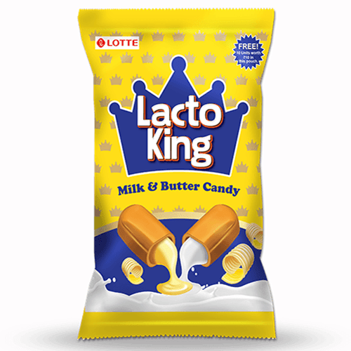 Lotte Lacto King – Milk & Butter Candy Rs.1 (Pcs-100)