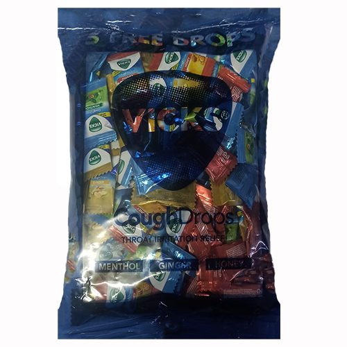 Vicks Cough Drops Candy – Ginger, Honey, Menthol Flavors Rs.1 (Pcs-125)