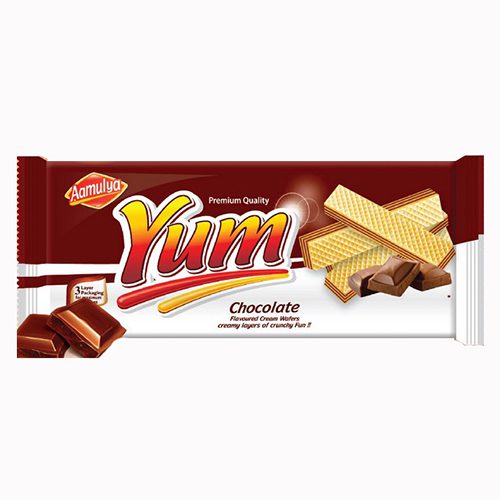 Aamulya Yum Cream Wafers – Chocolate 150g
