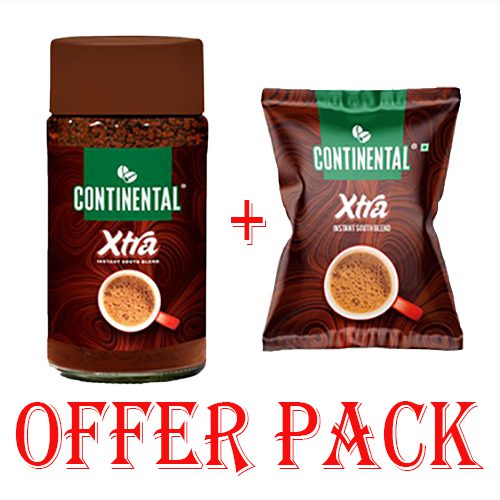 Continental Instant Coffee – Xtra, 50g Jar (25g Pouch Free)