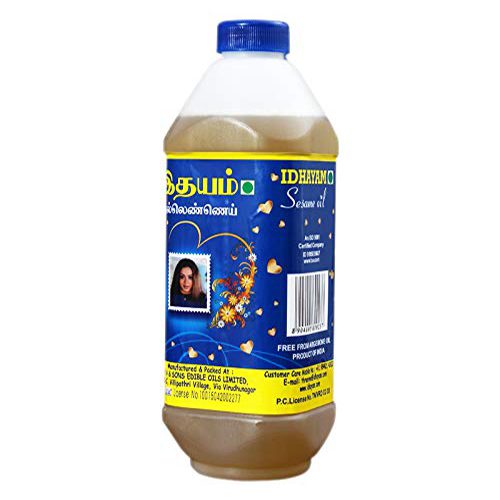 Idhayam – Sesame Oil / நல்லெண்ணெய் 1 Litre Bottle