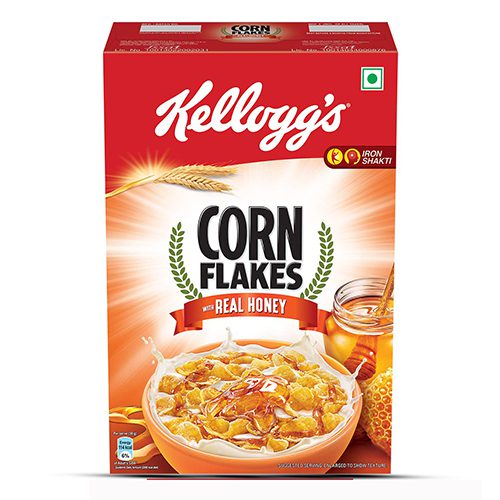 Kelloggs Corn Flakes With Real Honey 100g Carton