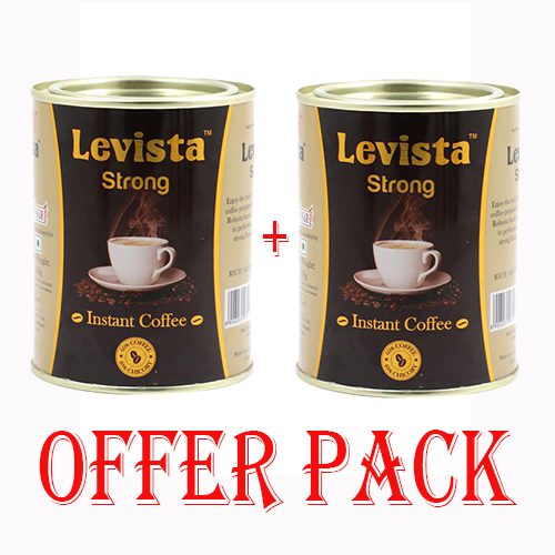 Levista Instant Coffee – Strong 100g Can (Buy 1 Get 1 Free)