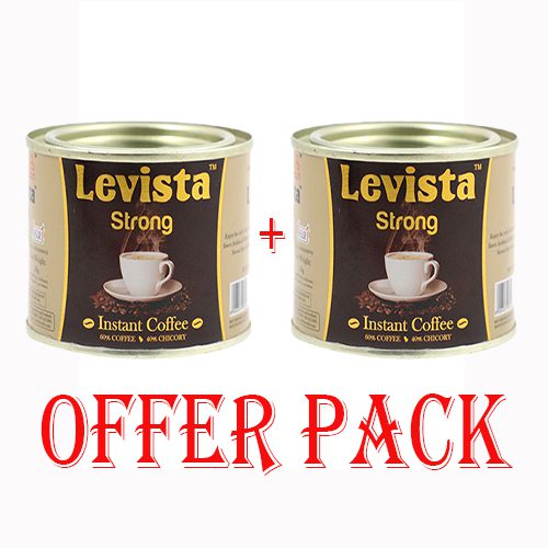 Levista Instant Coffee – Strong 50g Can (Buy 1 Get 1 Free)