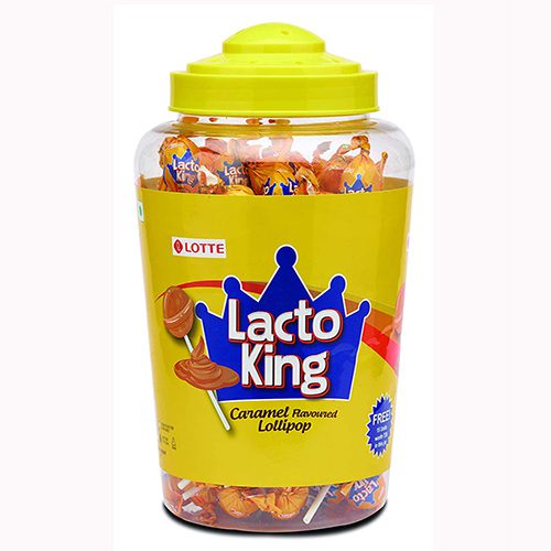 Lotte – Lacto King Caramel Lollipop (Pcs-115)