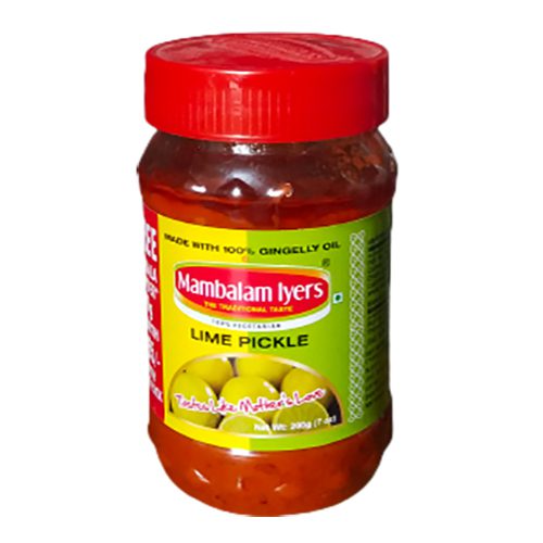 Mambalam Iyers – Lime Pickle / எலுமிச்சை ஊறுகாய் 200g + Free (Dall Powder or Idli Chilli Powder)