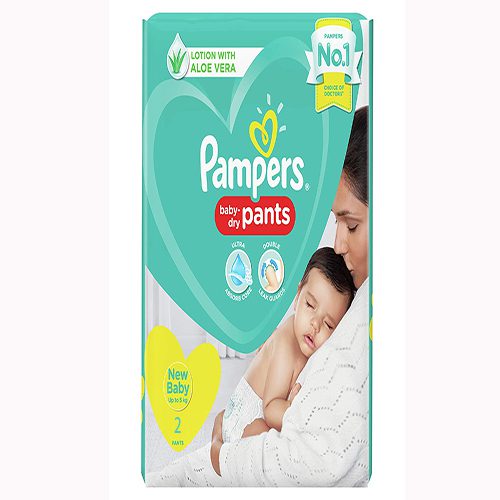 Pampers Happy Skin Diaper Pants – New Baby,1 Pack (2pcs)