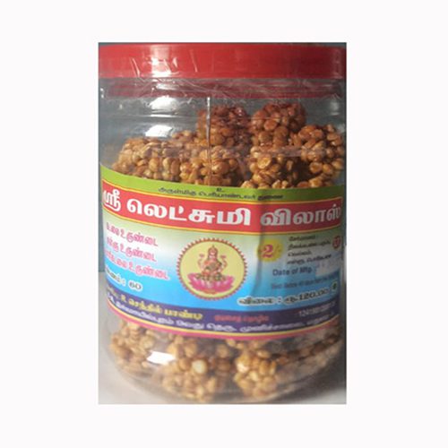 Sri Lakshmi Vilas Pori Kadalai Urundai / பொரிகடலை உருண்டை, 1 Jar (Rs.2, 60pcs)
