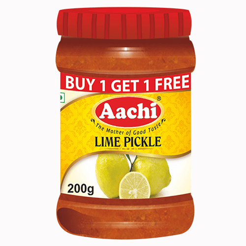 Aachi – Lime Pickle / எலுமிச்சை ஊறுகாய் 200g, (Buy 1 Get 1 Free)