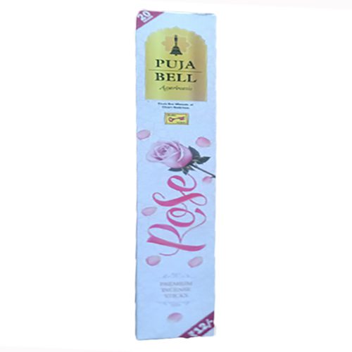 Puja Bell – Agarbattis Rose Primium Incense Sticks 20g