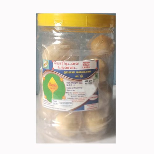Suvi Fried Gram Laddu / பொரி கடலை லட்டு, 1 Jar (Rs.5, 20pcs)