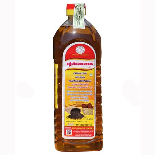 Punnagai Agmark Chekku Gingerlly Oil / நல்லெண்ணெய் 1 Litre Bottle