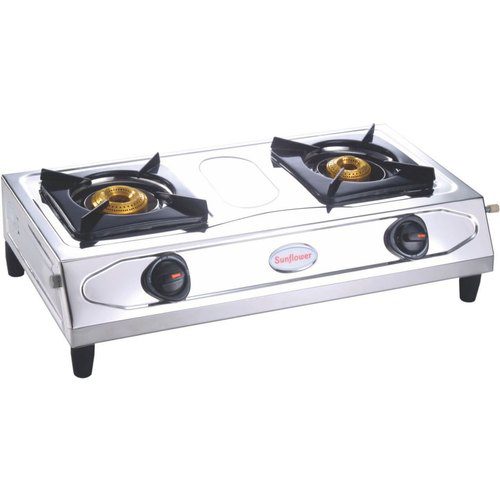 Stainless Steel Silver Sunflower Surya Gas Stove