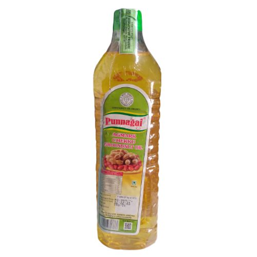 Punnagai Agmark Chekku Groundnut Oil / கடலை எண்ணெய் 1 Litre Bottle